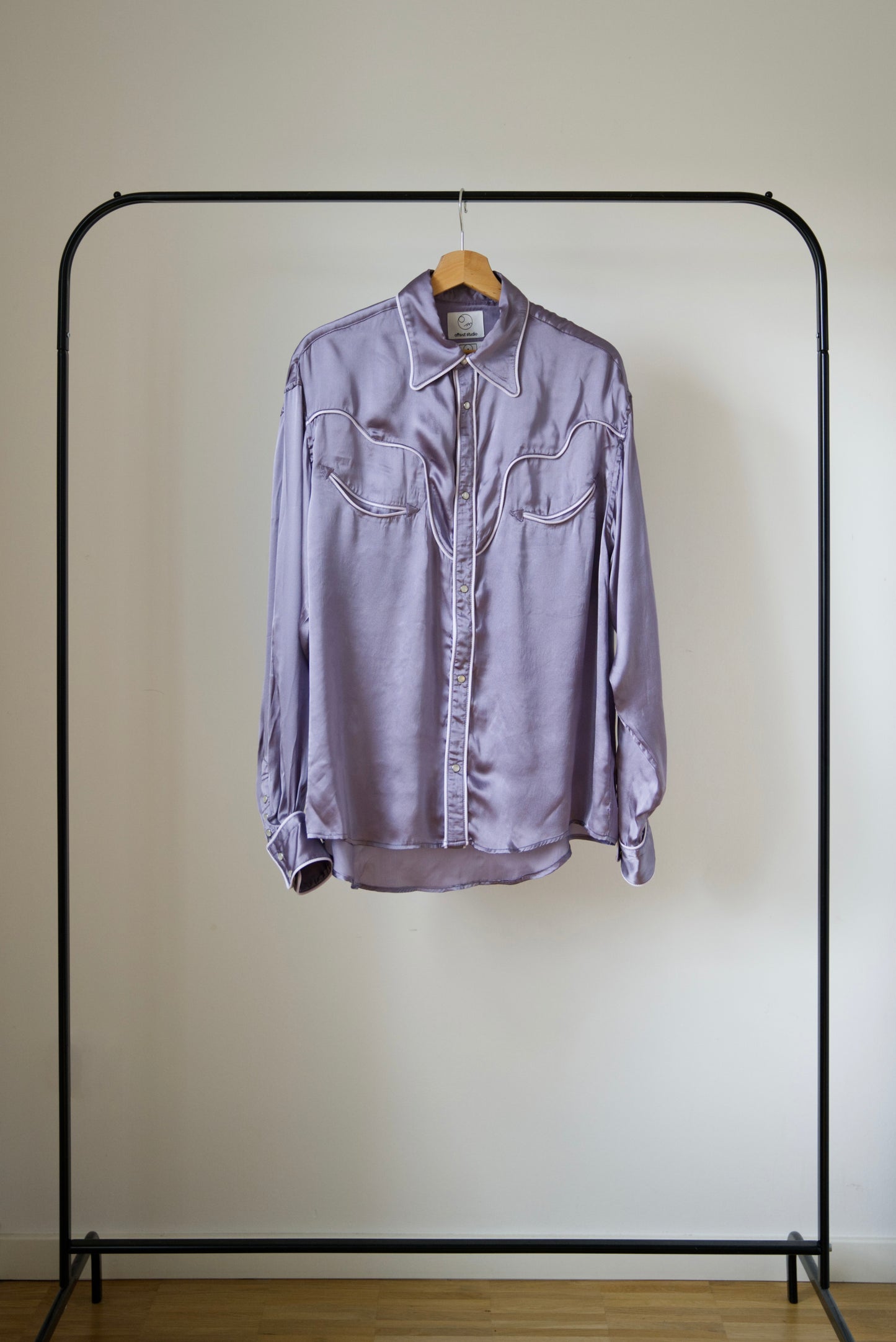 Silk Western Shirt with ALAYA
