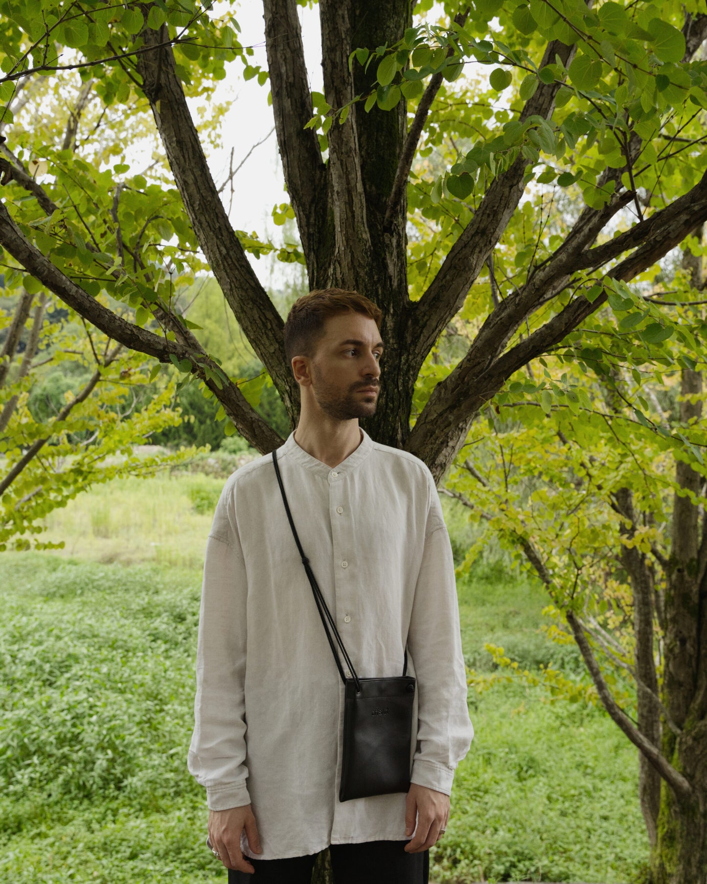Cross Cactus Leather Mini Bag | Black