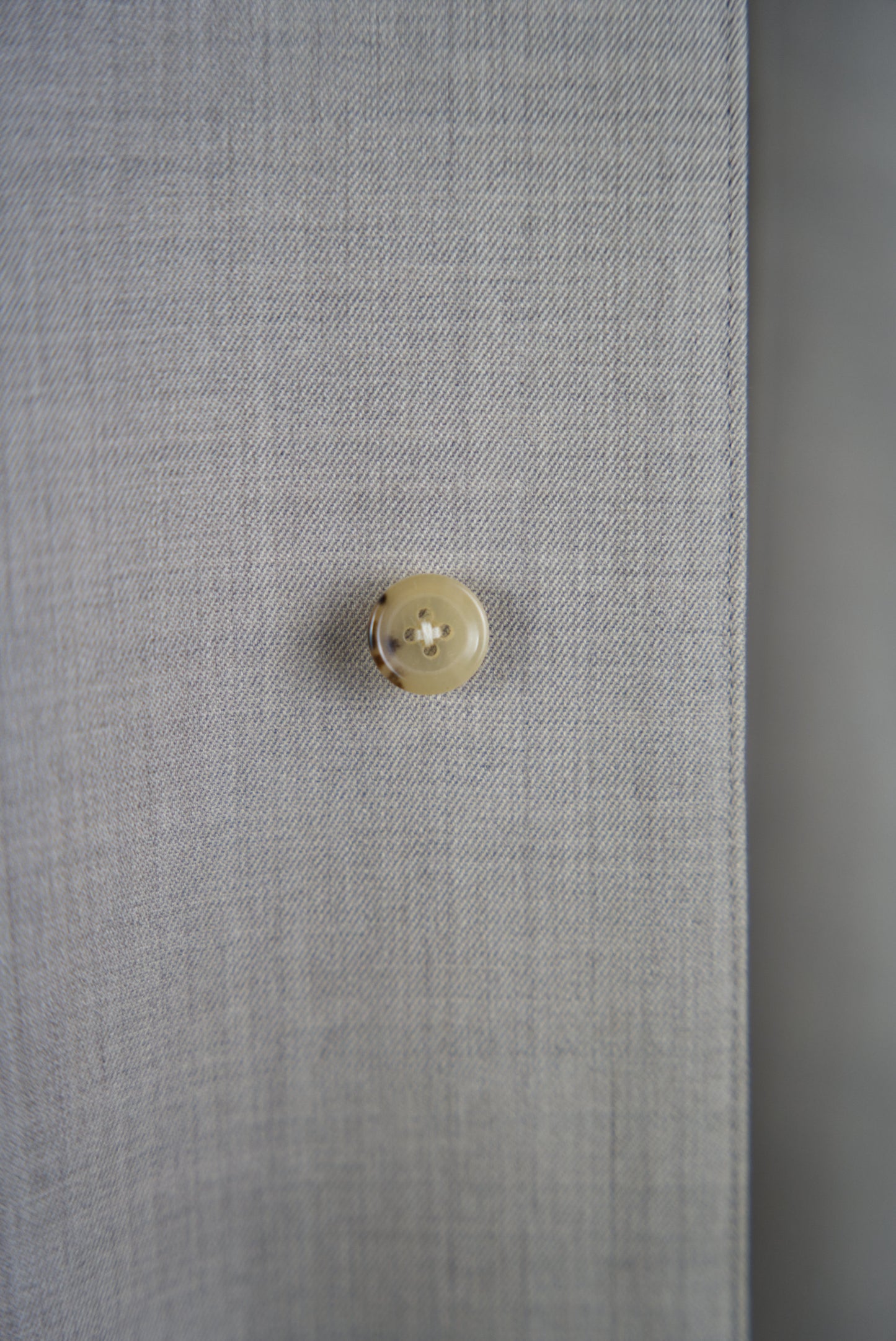 water buffalo button on the Bal Collar Coat in Wool