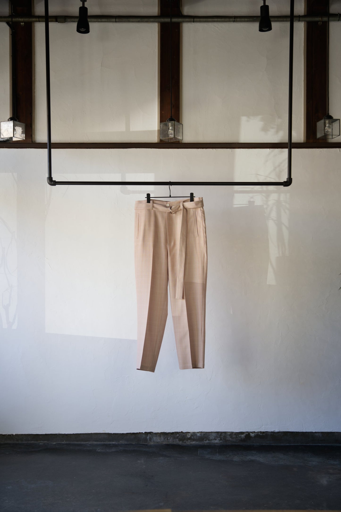 Belted Tapered Trousers with ALAYA