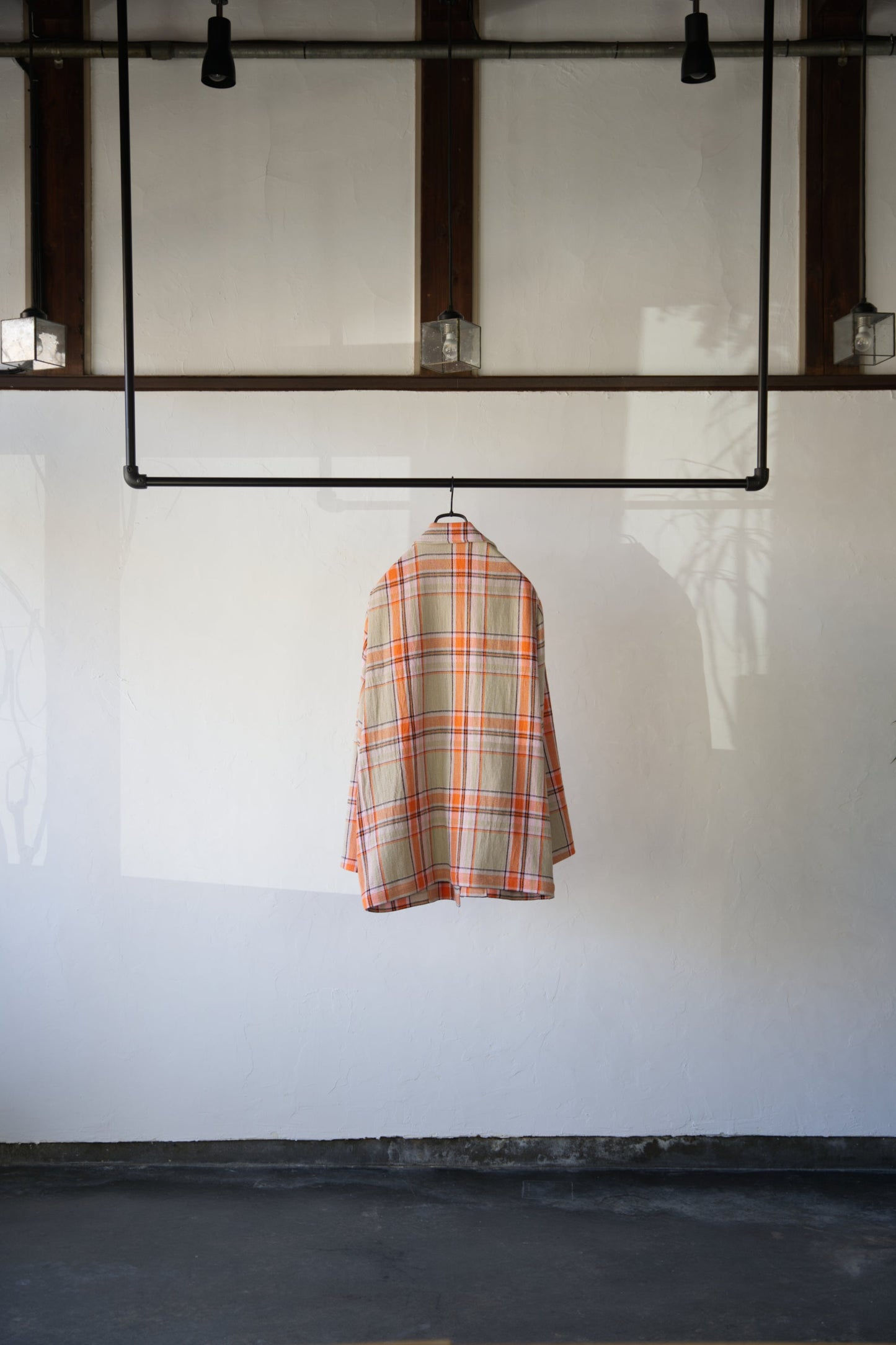 Checked Single-Breasted Boxy Blazer with ALAYA