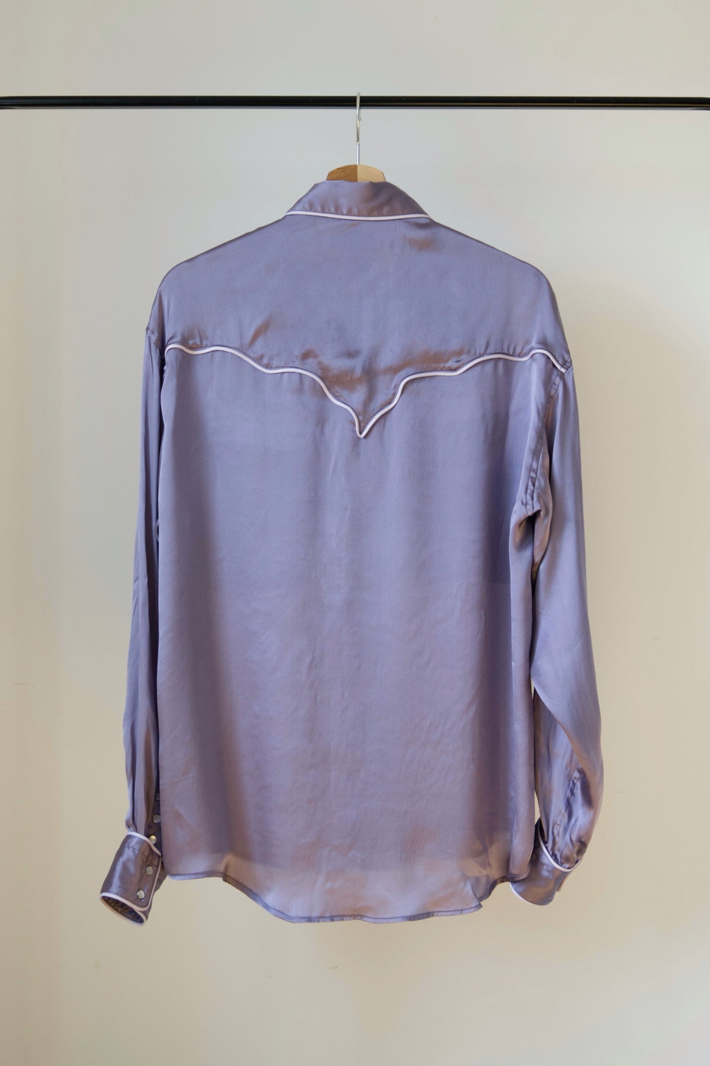 Silk Western Shirt with ALAYA
