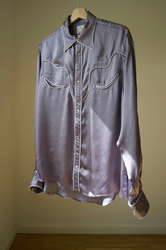 Silk Western Shirt with ALAYA