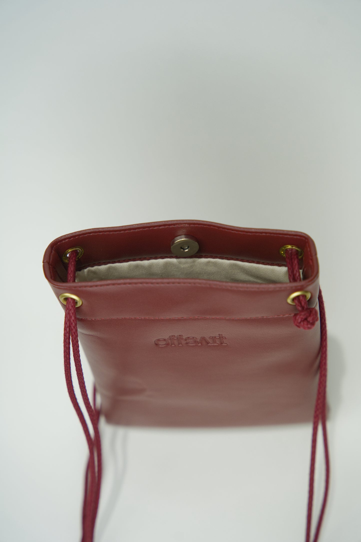 Cross Cactus Leather Mini Bag ｜ Red